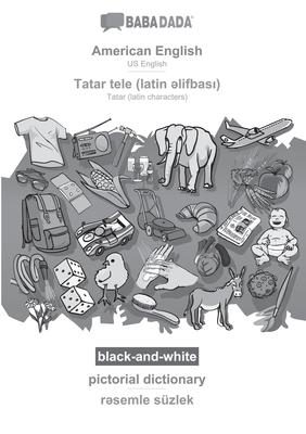 BABADADA black-and-white, American English - Tatar (latin characters) (in latin script), pictorial dictionary - visual dictionary (in latin script): U