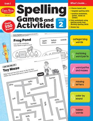 Spelling Games and Activities, Grade 2 Teacher Resource