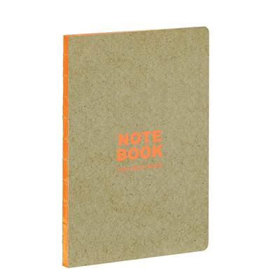 Kraft and Orange A5 Notebook: Our A5 Size Standard Paperback Notebook