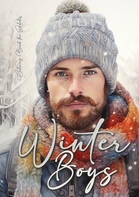 Winter Boys Coloring Book for Adults: Grayscale Winter Fashion Coloring Book Boys Men Portrait Coloring Book for Adults Knitted Winter Fashion Colorin