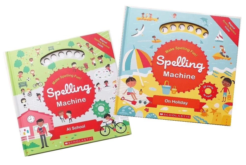 【新版套書】神奇轉盤 拼字遊戲書：上學去 + 度假去 Spelling Machine