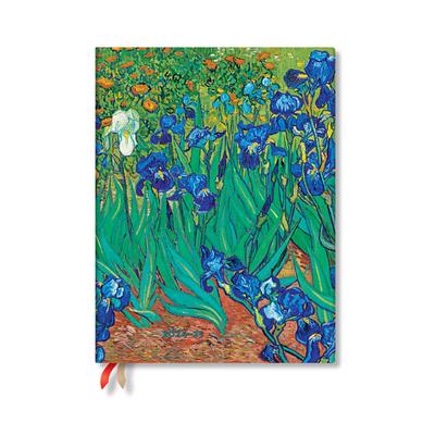 Paperblanks 2024-25 Van Gogh’s Irises Van Gogh’s Irises 18-Month Ultra Vertical Weekly Elastic Band 208 Pg 80 GSM