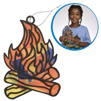Vacation Bible School (Vbs) 2024 Camp Firelight Stained Glass Campfire Craft (Pkg of 12): A Summer Camp Adventure with God