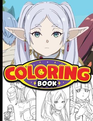 Frieren Beyond Journey’s End Coloring book for kids and Teens: Frieren Coloring book - Clear and Easy Coloring Designs for Kids and Teens