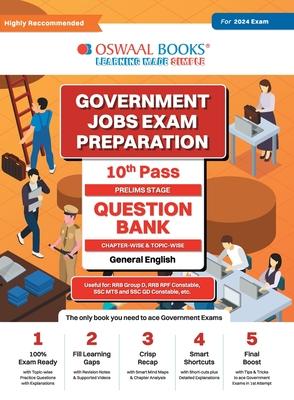 Oswaal Government Exams Question Bank 10th Pass General English for 2024 Exam