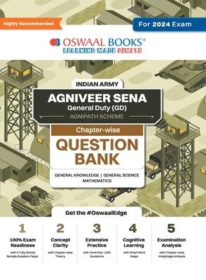 Oswaal Indian Army Agniveer Sena General Duty (GD) (Agnipath Scheme ) Question Bank Chapterwise Topic-wise for General Knowledge General Science Mathe