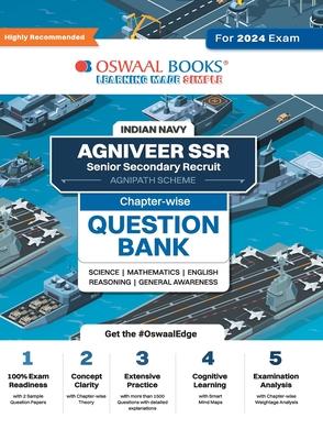 Oswaal Indian Navy - Agniveer SSR (Senior Secondary Recruit), (Agnipath Scheme), Question Bank Chapterwise Topicwise for Science Mathematics English R