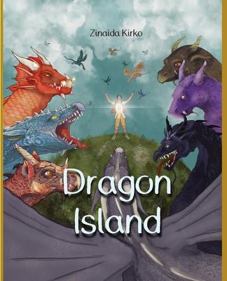 Dragon Island: An epic adventure tale filled with unique and imaginative illustrations that showcase a hero boy, dragons, fairies, an