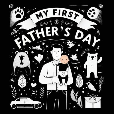 High Contrast Baby Book - Father’s Day: My First Fathers Day For Newborn, Babies, Infants High Contrast Baby Book of Family days Black and White Baby