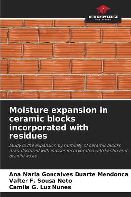 Moisture expansion in ceramic blocks incorporated with residues