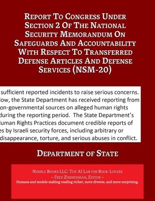 Report to Congress ... (NSM-20)