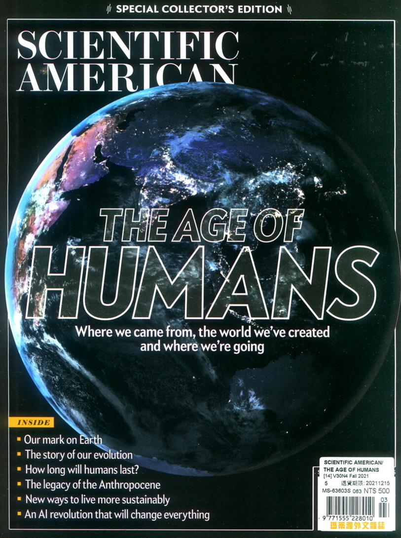 SCIENTIFIC AMERICAN spcl THE AGE OF HUMANS 秋季號/2021
