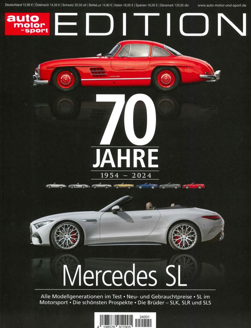 auto motor und sport 特刊 70 JAHRE Mercedes SL