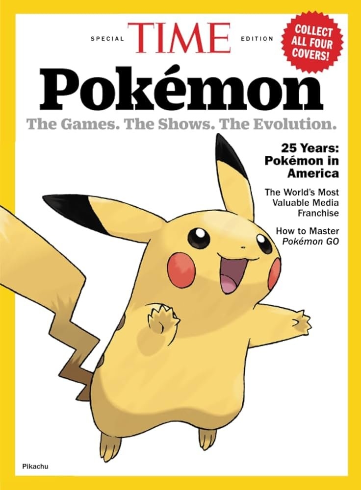 TIME 時代週刊 TIME Pokémon 寶可夢25週年特刊 皮卡