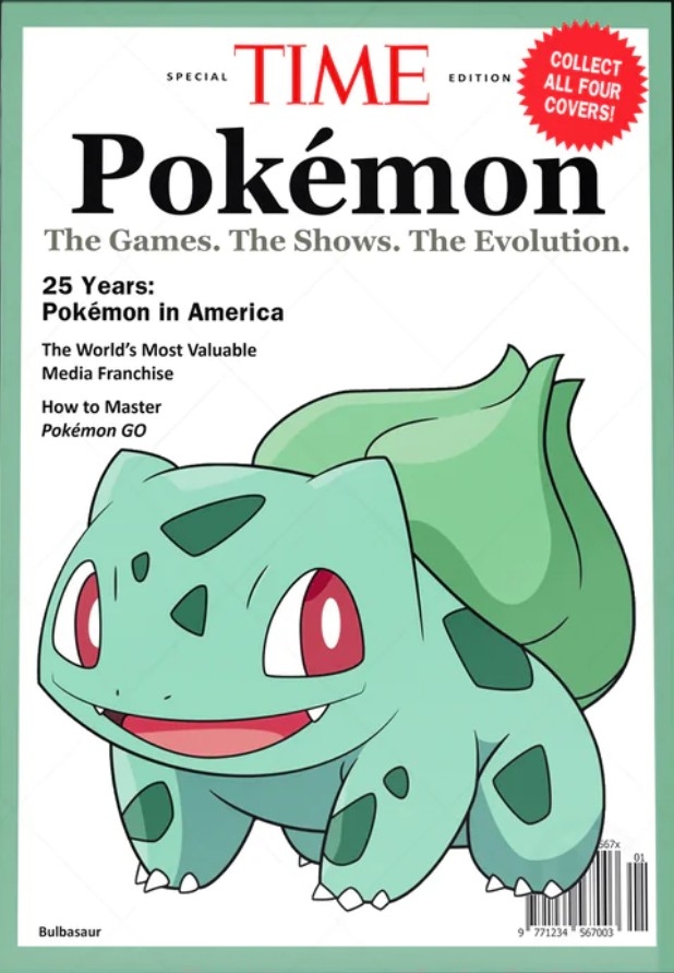 TIME 時代週刊 TIME Pokémon 寶可夢25週年特刊 妙蛙