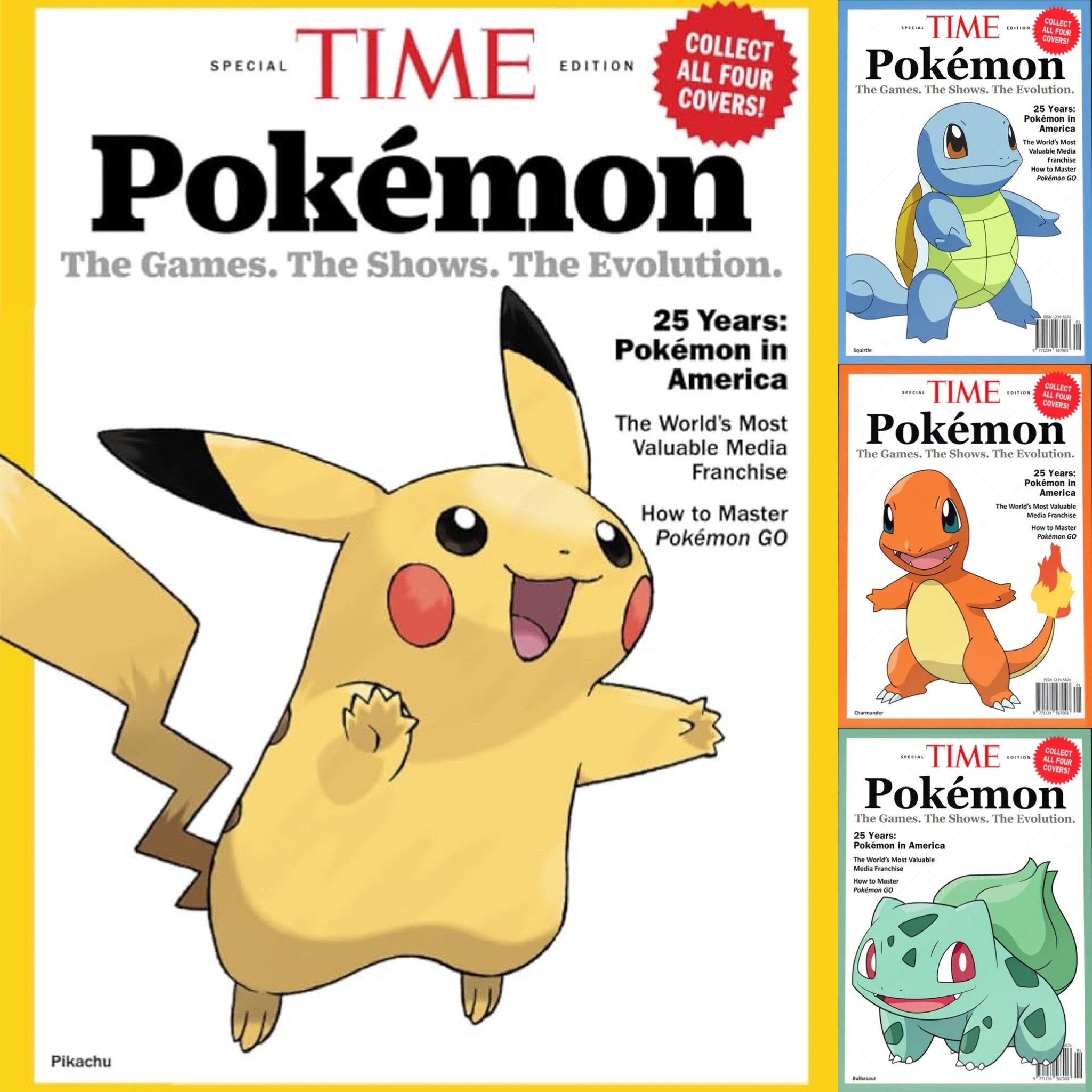 TIME 時代週刊 TIME Pokémon 寶可夢25週年特刊_4封面