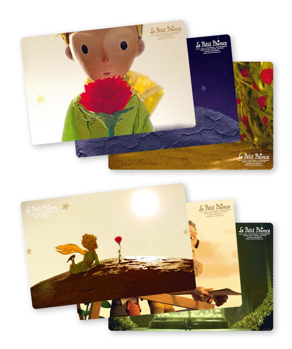 法國童話小王子明信片套組—PP環保珍藏版（一套六張）