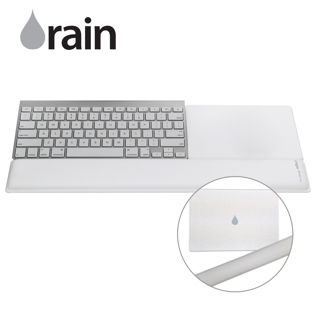 Rain Design mRest 紓壓護腕鼠墊組白色