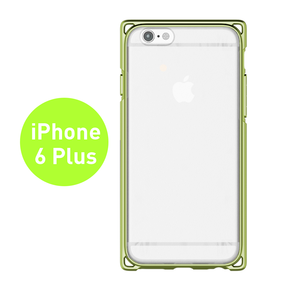 AproLink iPhone6s plus 耐衝擊雙料保護殼綠色