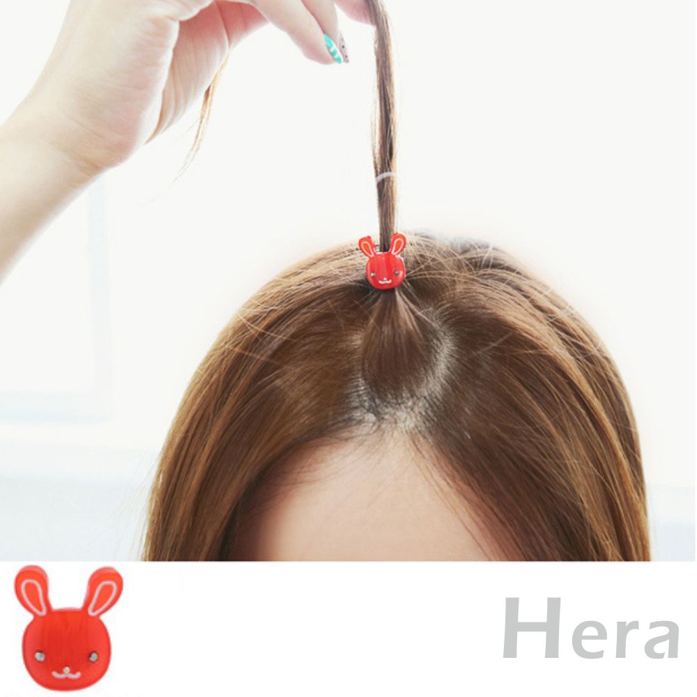 【Hera】赫拉 迷你小貓咪喵星人瀏海夾/髮扣-2入組(共3色)(紅色)