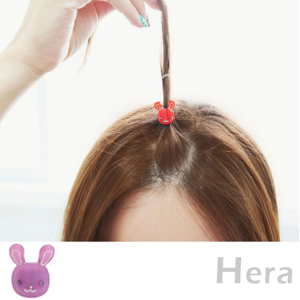 【Hera】赫拉 迷你小貓咪喵星人瀏海夾/髮扣-2入組(共3色)(紫色)