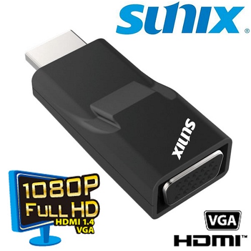 SUNIX HDMI轉VGA轉換器－H2V37C0