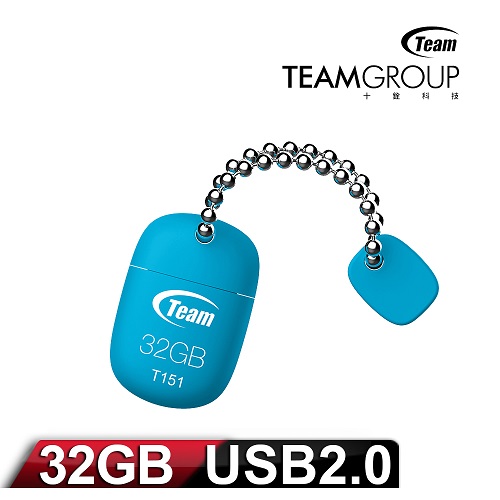 Team 十銓科技 T151 32GB 俏皮輕巧碟-藍