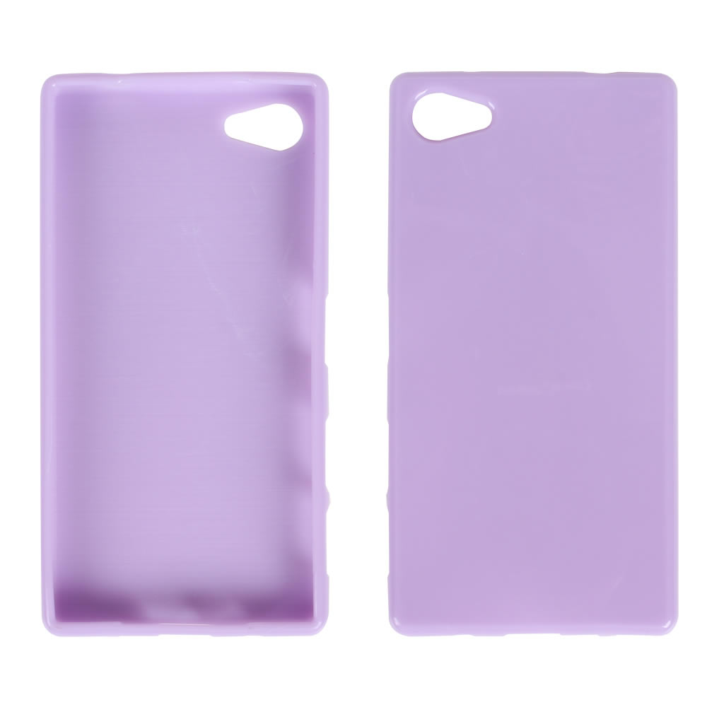 【BIEN】SONY Xperia Z5 Compact 亮麗全彩軟質保護殼 (紫)