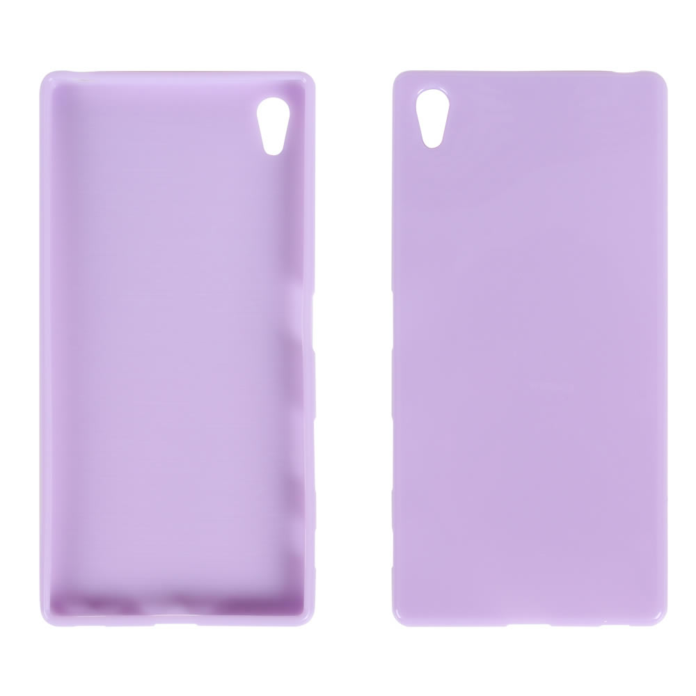 【BIEN】SONY Xperia Z5 Premium 亮麗全彩軟質保護殼 (紫)