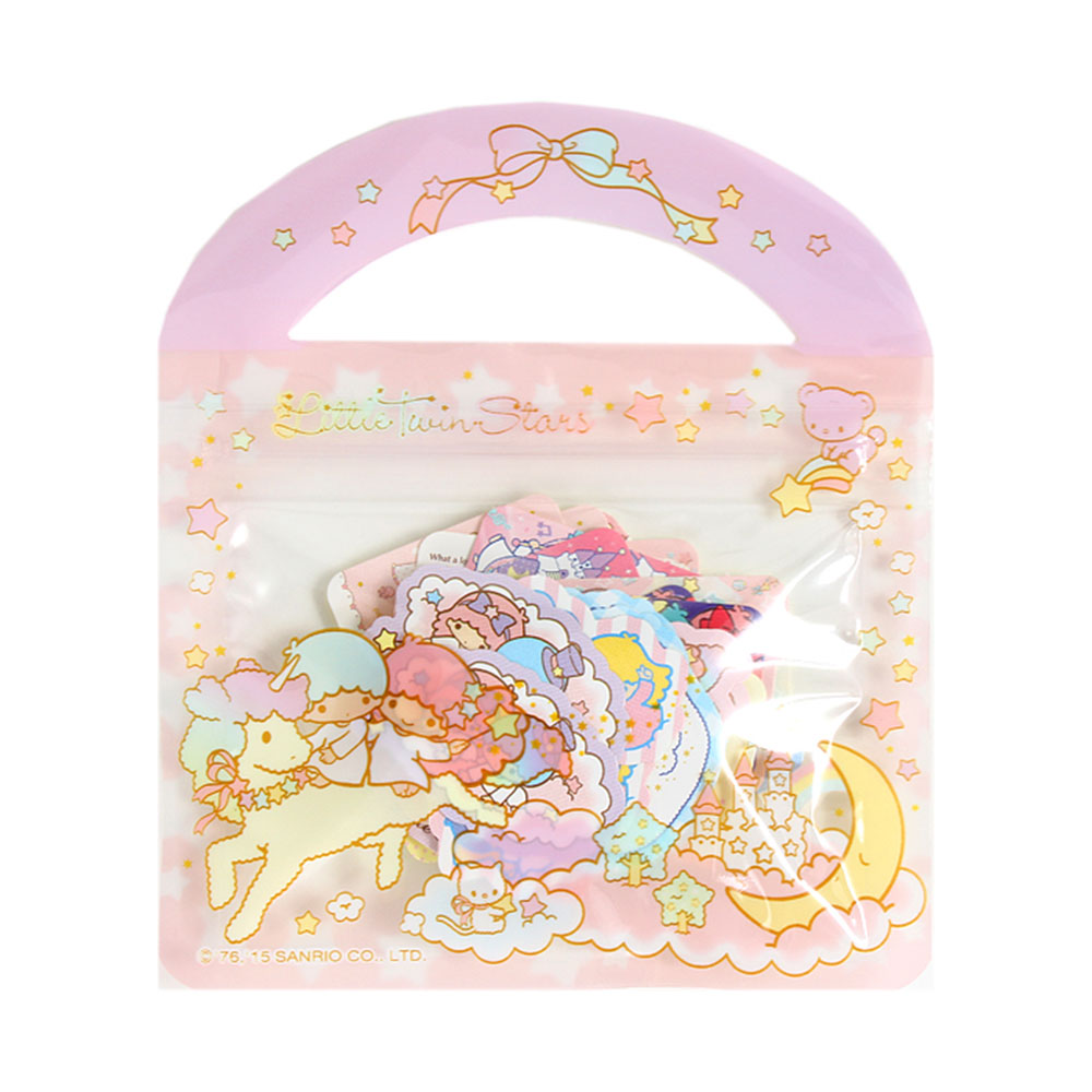 《Sanrio》雙星仙子夾鏈袋裝散裝貼紙組50枚