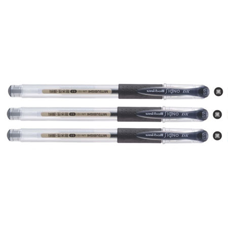 (3支1包)三菱UM151鋼珠筆0.5黑色