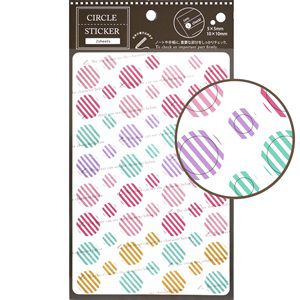 【LABCLIP】Customize sticker系列 Circle sticker-斜線