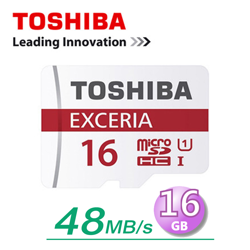 TOSHIBA 東芝 16GB 48MB/s UHS-I microSDHC 記憶卡