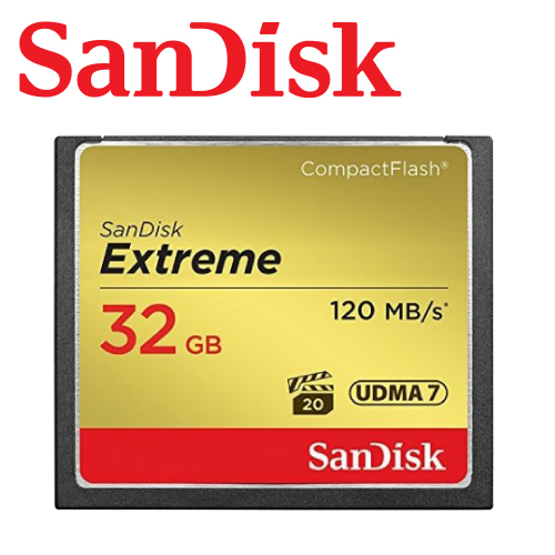 【代理商公司貨】SanDisk 32GB Extreme 120MB/s 800X CF 記憶卡