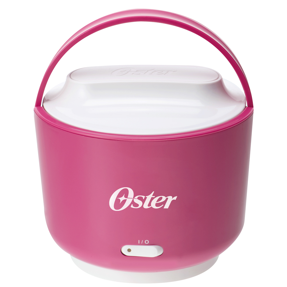  (福利品)OSTER隨行電子保溫飯盒桃紅色