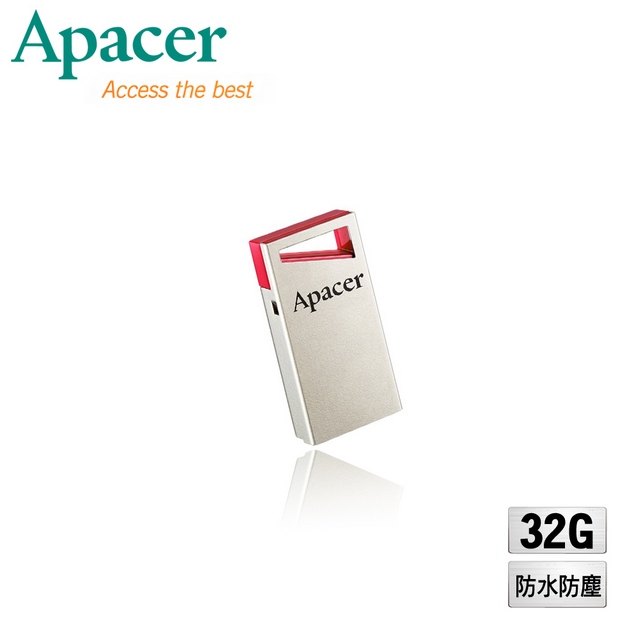 Apacer宇瞻 AH112 32GB 巧型碟-艷紅