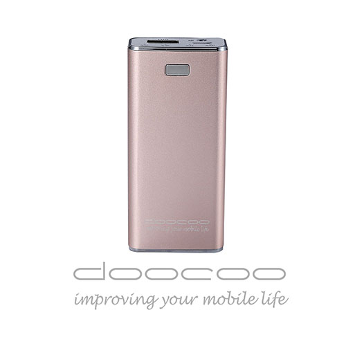 doocoo iBrick 2A 5000+ 智能快速充電行動電源香檳金