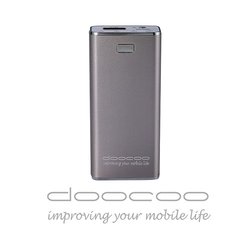 doocoo iBrick 2A 5000+ 智能快速充電行動電源時尚灰