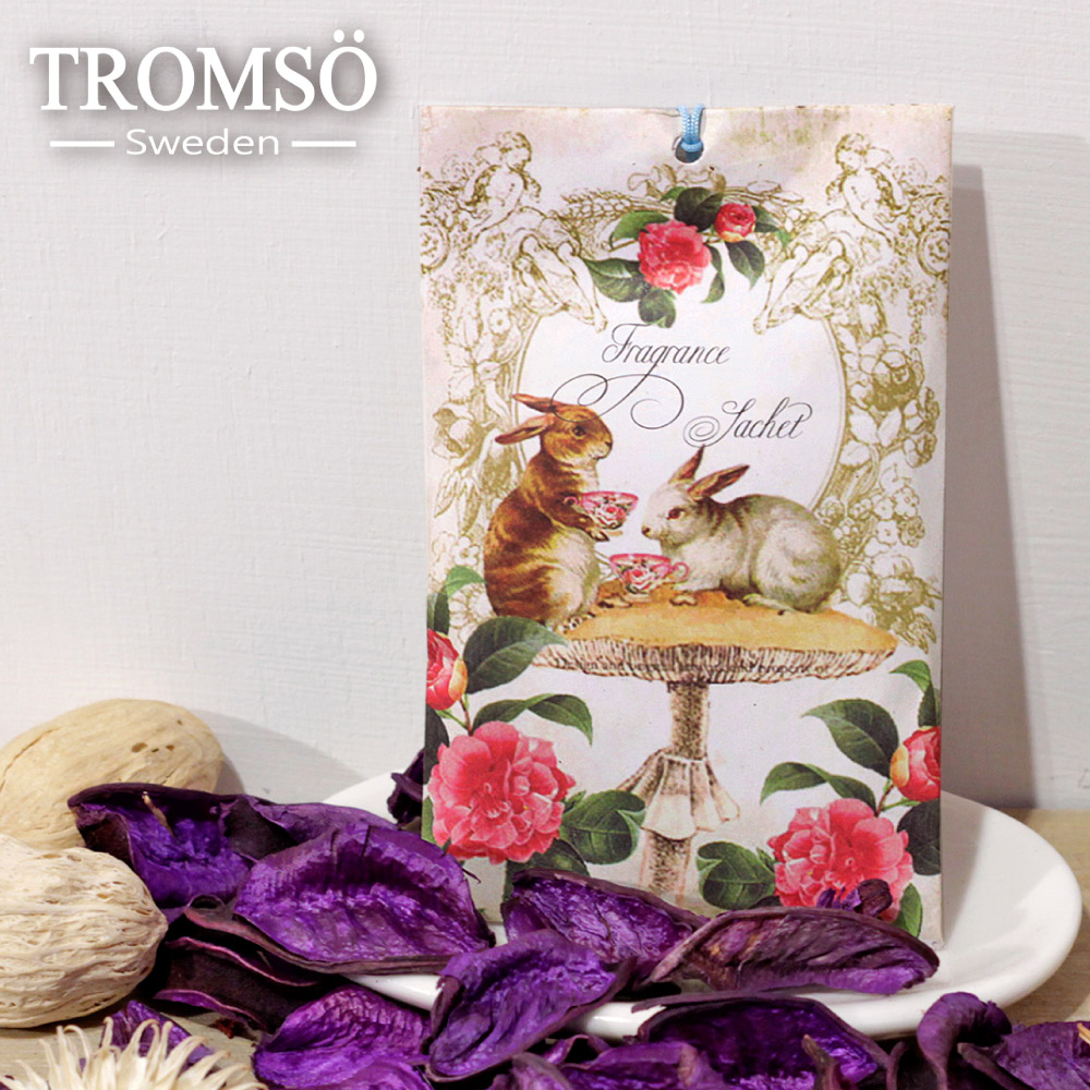 TROMSOx魅力法國-純真優雅小掛繩香氛包/蘭花