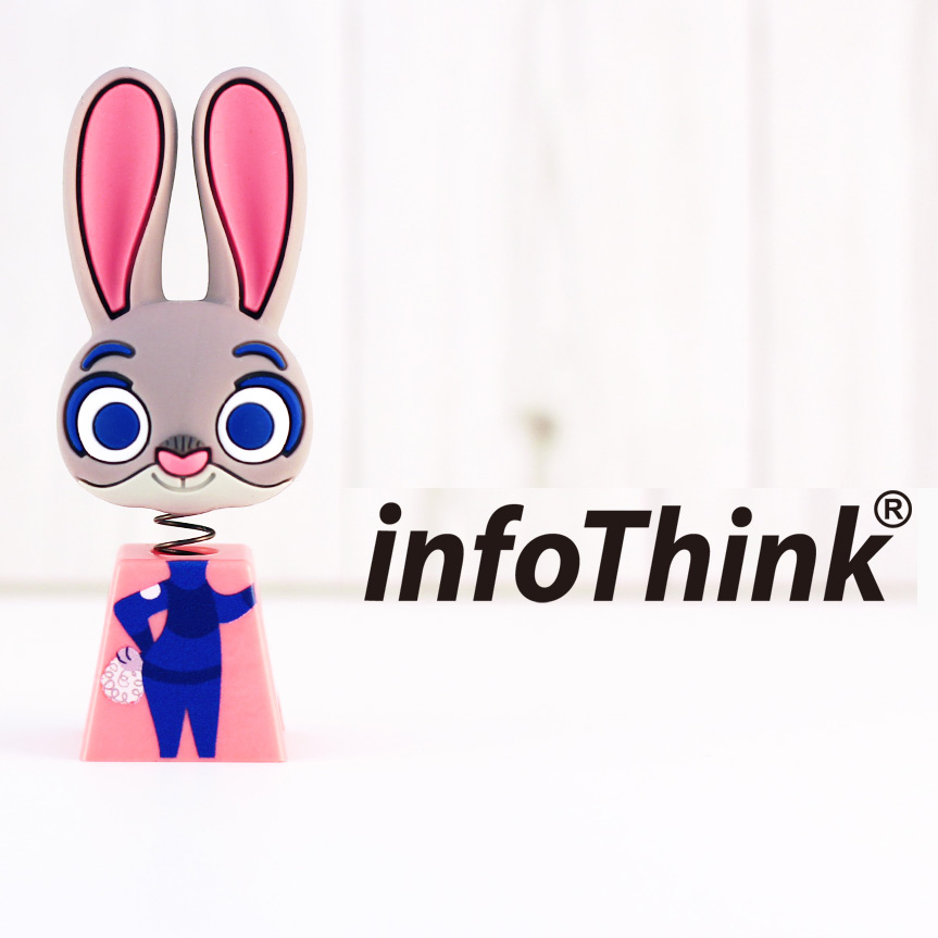 InfoThink ZOOTOPIA 兔子搖頭造型隨身碟 16GB