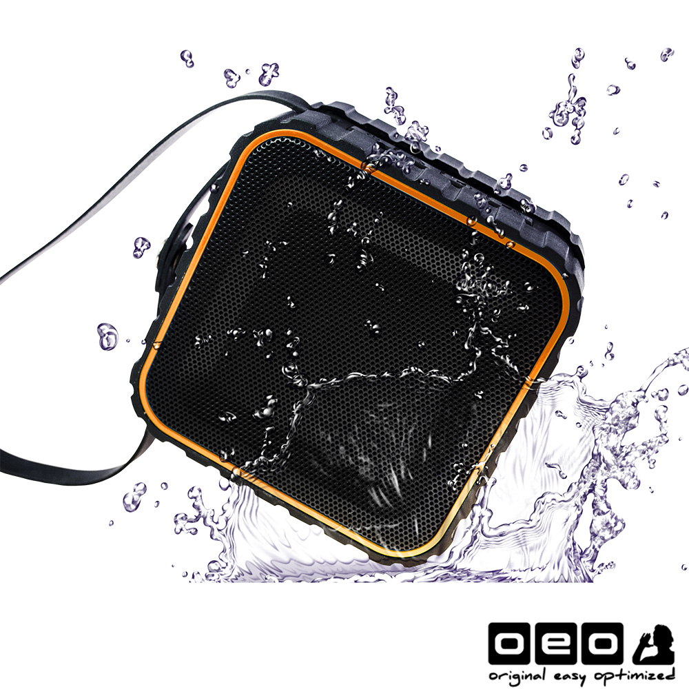 OEO NFC藍芽無線防水喇叭 AIRbeats BTS-01橘色
