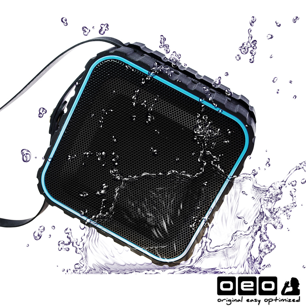 OEO NFC藍芽無線防水喇叭 AIRbeats BTS-01藍色