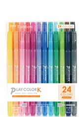 TOMBOW Play Color k 玩色彩雙頭筆 24色入