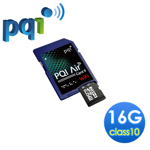 PQI 勁永 Air Card II WiFi SD 16GB C10 無線網路專用記憶卡