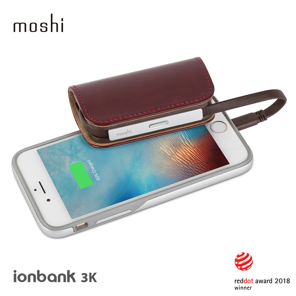 Moshi IonBank 3K 便攜式行動電源紅