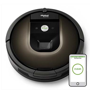 美國iRobot Roomba 980 第9代帝王級自動機器人掃地吸塵器(鏡頭/地圖/人工智慧+鋰電池+超強吸力+App+Wi-Fi+自動調整吸力)