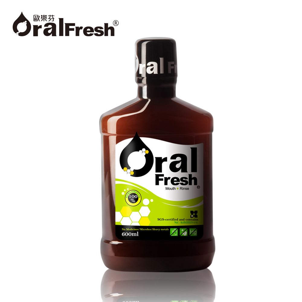 【歐樂芬】Oral Fresh天然口腔保健液/漱口水 600ml 牙周協會專利認證