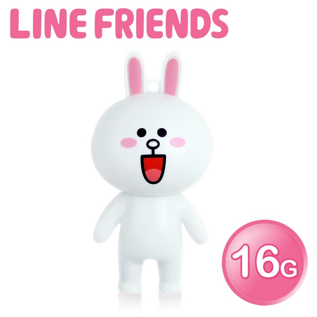 LINE FRIENDS 16GB 立體造型隨身碟-兔兔 (WH-LN223C)