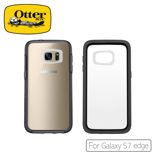 OtterBox Galaxy S7 edge 炫彩幾何透明保護殼極黑水晶