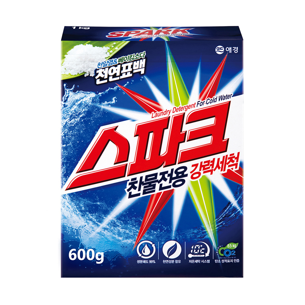 【韓國AK】SPARK抗菌洗衣粉(冷水強效) 600g